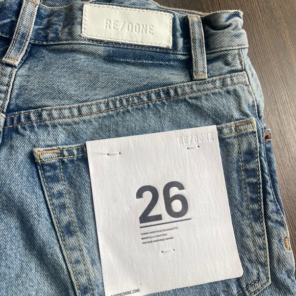 RE/DONE Denim Shorts- NWT - Picture 5 of 7